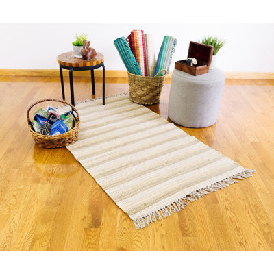Cotton Striped Indoor Rug
