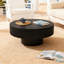 Table basse ronde avec piédestal robuste