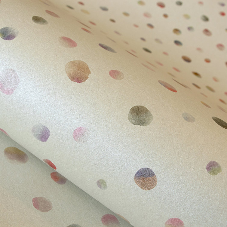 Tiny Tots 2-Collection Pink Glitter Finish Baby Texture Smooth Paper  Non-Woven Wallpaper Roll