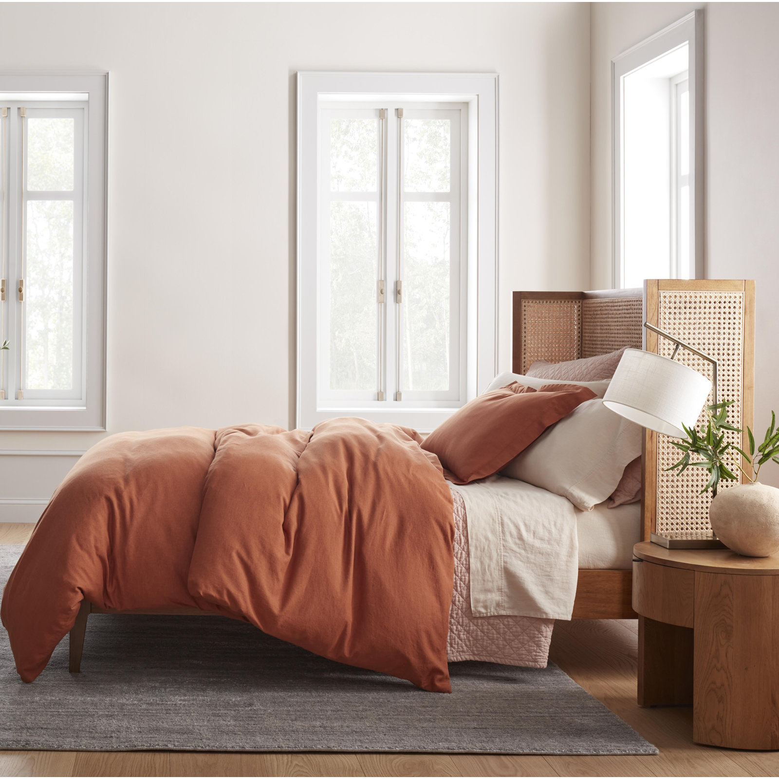 Element 1-Drawer Oak Nightstand, Natural