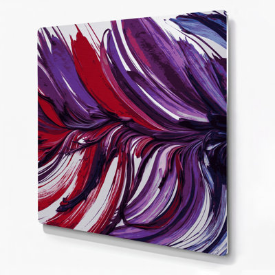 «Lyrical Abstraction 68», art mural en métal rouge