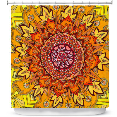 Rideau de douche simple revelation mandala