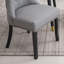 Chaise d'appoint à oreilles capitonnée en lin rembourrée (ensemble de 2)-901276511