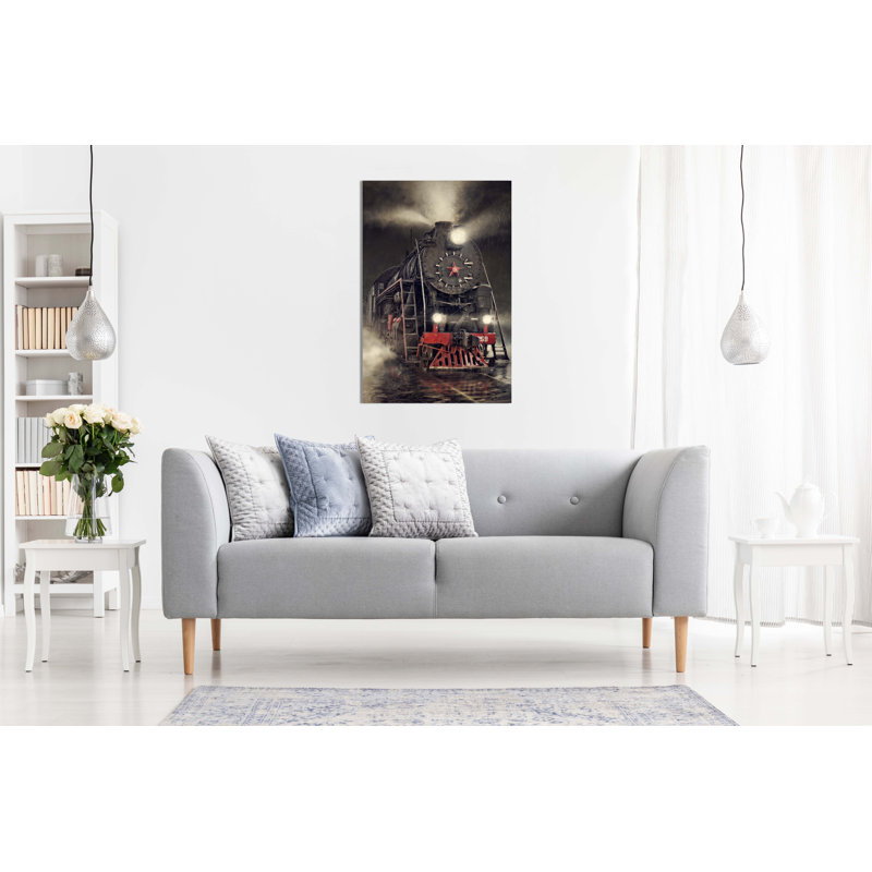 Train Old Rail Road - Wrapped Canvas Print, 76cm H x 51cm W x 1.8cm D