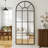 Niclaus Metal Arch Decorative Wall Mirror with Window Panels-1001516885
