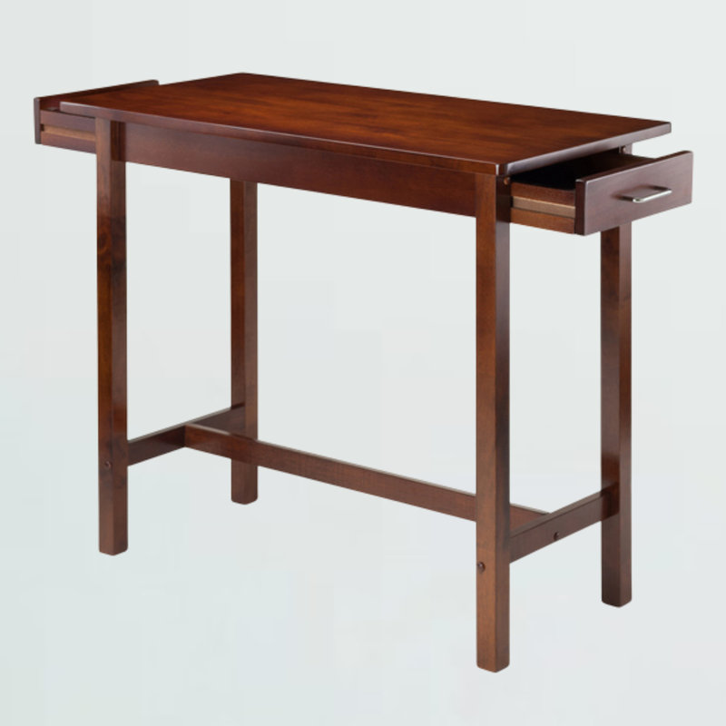 Ensemble de salle à manger en noyer Belford avec 2 tabourets et 1 table en brun, H 33,27 po x l 39,37 po x P 19,69 po