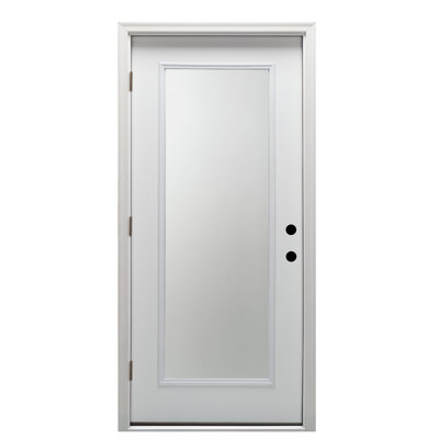 Porte d'entrée avant en verre transparent