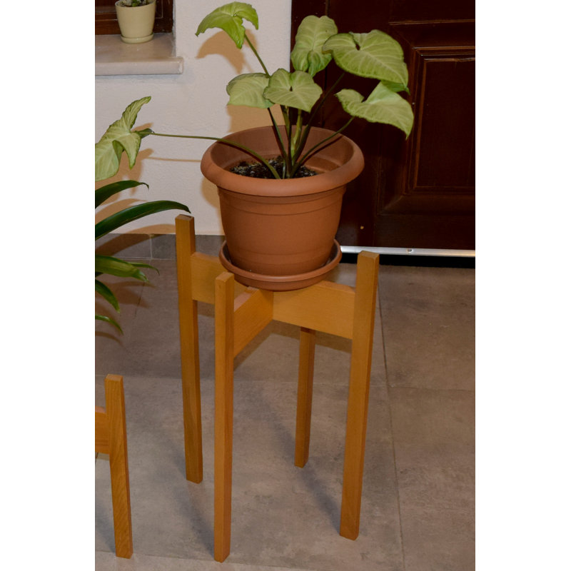 Isobela Handmade Solid Wood Plant Stand with 3 Size Options, 60" x 36" x 36", Teak