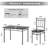 5 - Piece Dining Set,Kitchen Table And Chairs, Rectangular Dining Room Table Set With 4 Chairs, Space-Saving Kitchen Table Set For Small Space,Dinette,Apartment-1058902018-1058902019