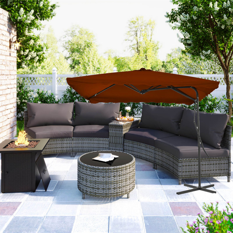 Montserrat 250cm Market Parasol, Brown