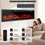 17 Stories Black Electric Fireplace Insert-73073503