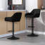 Akber Swivel Upholstered Adjustable Height Counter Stool with Metal Frame-1260733221