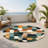 Earth Bound Pixels Indoor And Outdoor Area Rug-1248248220