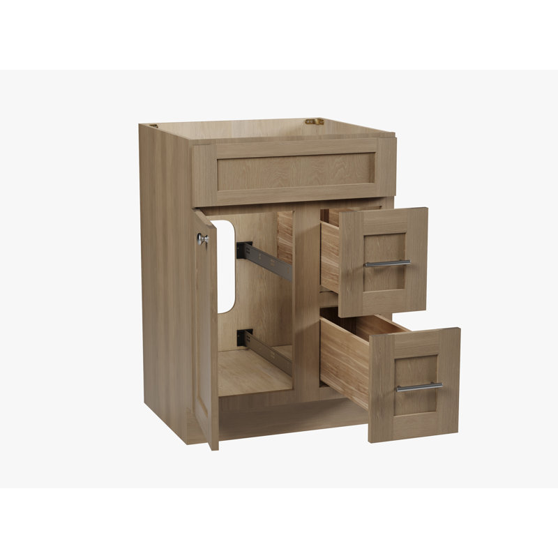 Base de meuble-lavabo simple 24 po seulement, Satin