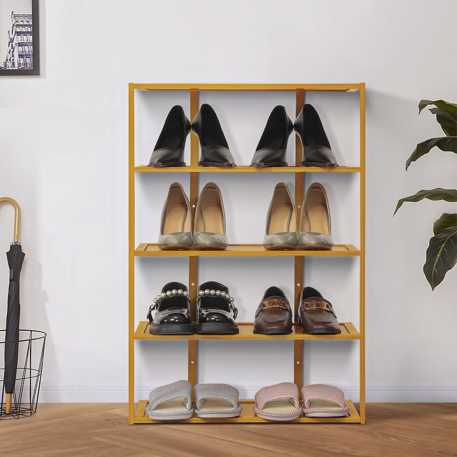 https://assets.wfcdn.com/im/17157909/compr-r85/2021/202124257/5-tiers-15-pairs-adjustable-shoe-rack-corner-organizer-storage-bamboo-stand-shelf-for-entryway.jpg