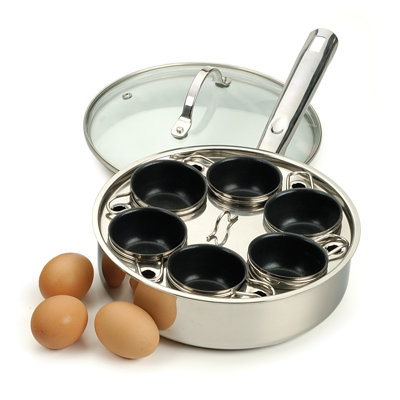 RSVP International Non Stick Stainless Steel Egg Poacher