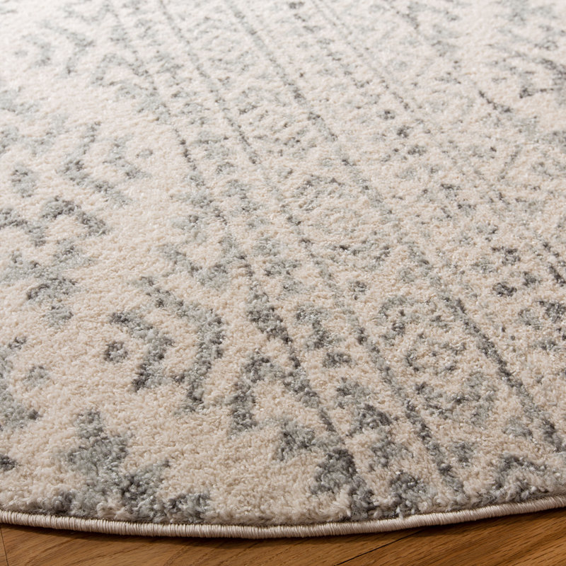 Leiding Ivory/Dark Grey Rug, Round 201 cm