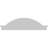 58"W x 15-1/2"H x 2-1/2"P Segment Arch W/ Flankers Sunburst Architectural Grade PVC Pediment-41863548