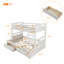 Lit superposé simple au-dessus d'un lit double Dumai par Harriet Bee-50237184