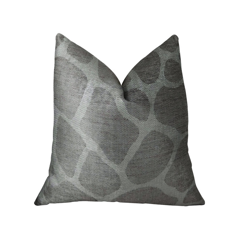 Coussin Sable, H 26 po x l 26 po, Gris / Blanc, Polyester