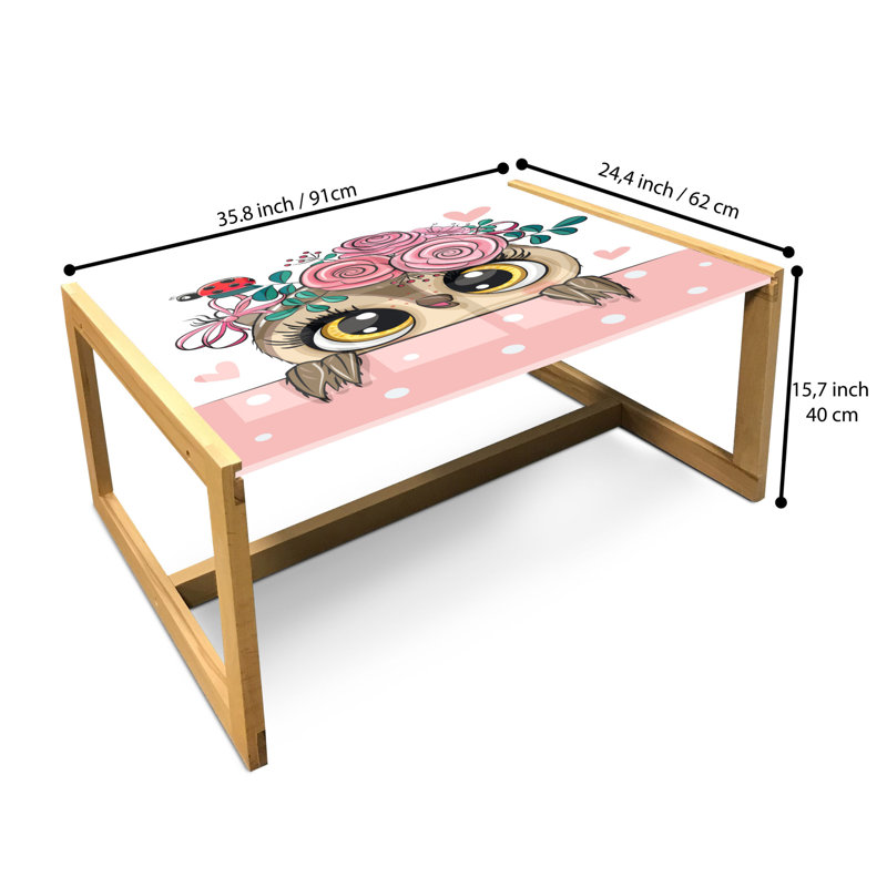 Jamekia Sled Coffee Table, 40cm H x 91cm W x 62cm D