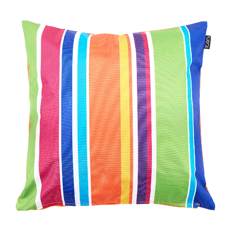 Indoor / Outdoor Striped Multi Square Cushion