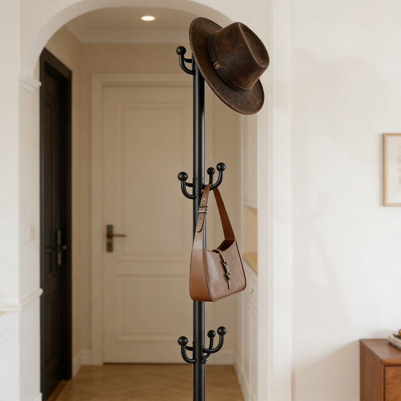 Portemanteau sur pied avec porte-parapluie