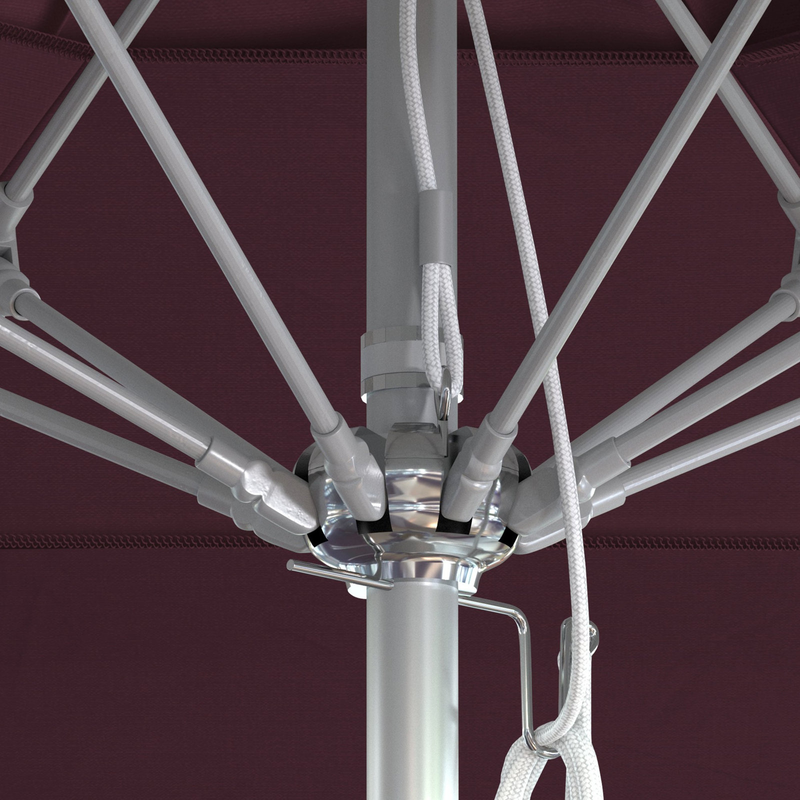 Delora 11' Umbrella, Purple Performance, Silver