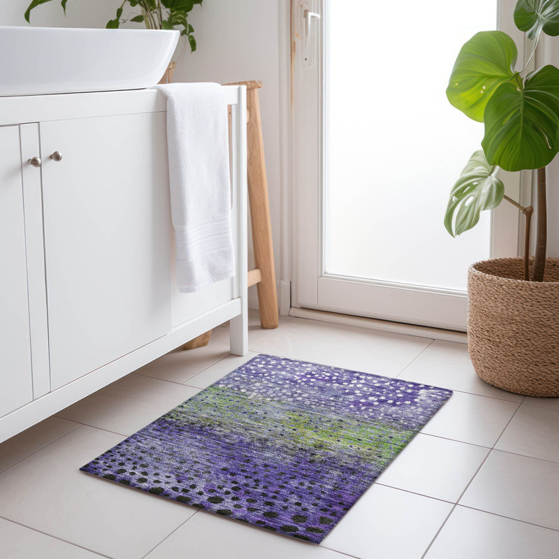 Tapis Chayil avec envers antidérapant, Rectangle 1 pi 8 po x 2 pi 6 po
