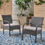 Chaise de patio à la mode - Kd en gris, fabriquée avec des matériaux pour une chaise confortable d'extérieur, un plaisir intense