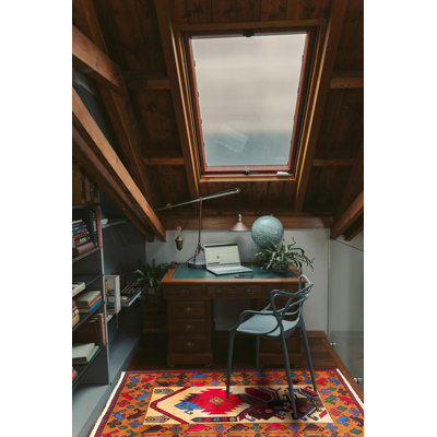 Teimani  Orange Rug 2'9" x 4'6"