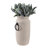 Tiyler Pottery Ecomix Vase With Metal Side Handles And Boho-Inspired Silhouette-999234541