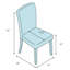 Chaise parsons en polyester de 23 po de largeur Tullu