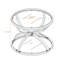 Round Glass Coffee Table with 2 Tiers-1988665193