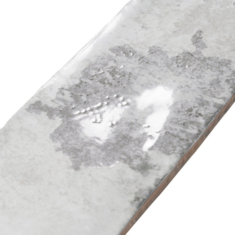 Biarritz 3" x 12" Ceramic Brick Look Subway Wall Tile, Gray
