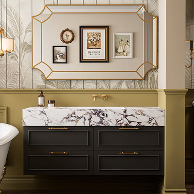 French style simple fashion bathroom cabinet