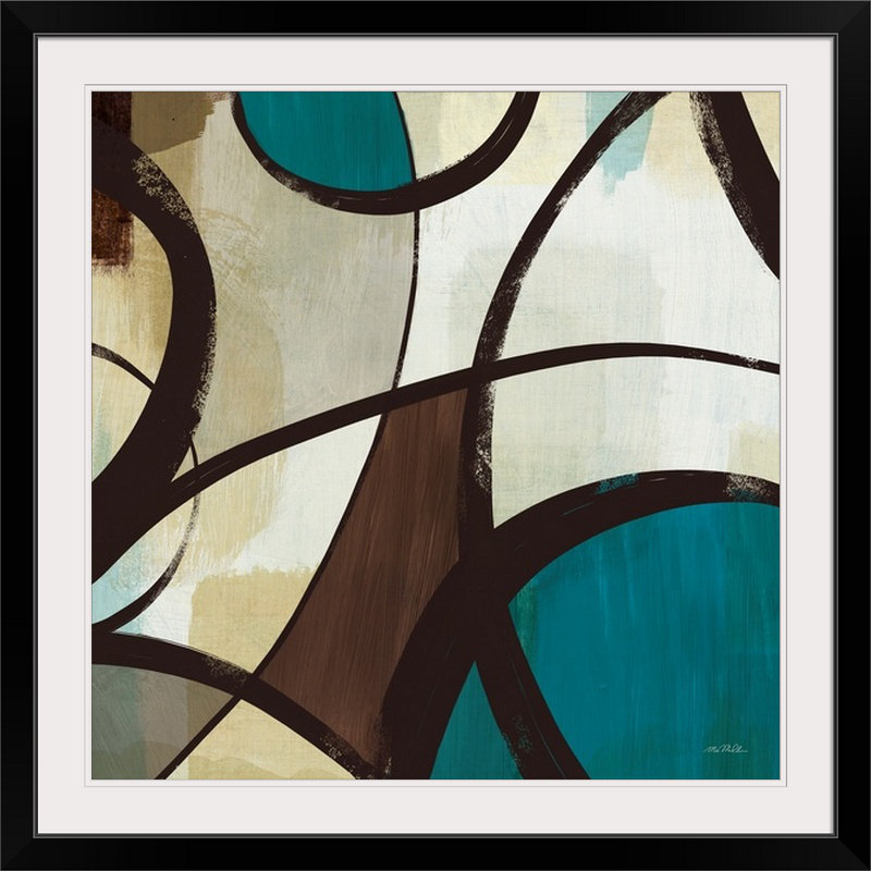 « i » par michael mullan, reproduction d’art So Sumi, H 20" x l 20" x P 1", Cadre noir