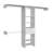 Manchester 250 Closet System with 5 Open Shelves, 1 Drawer, and 3 Metal Rods-1829166377
