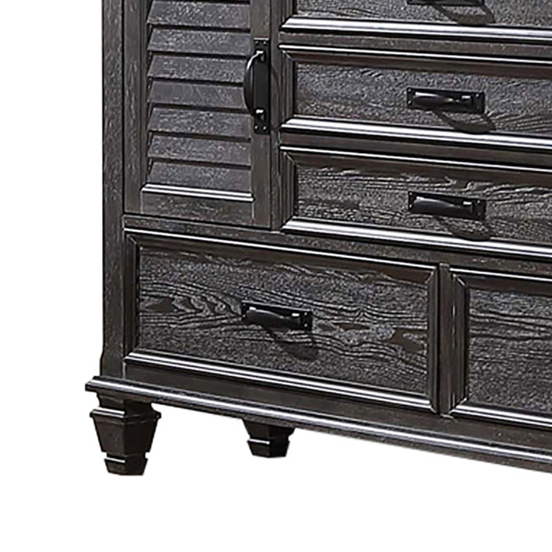 Clemen 64'' W 5 - Drawer Dresser, Anthracite