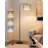 Boho Floor Lamp With Handmade Rattan Shade, Dimmable LED Bulb, Remote & Footswitch, 5 Color Temps
