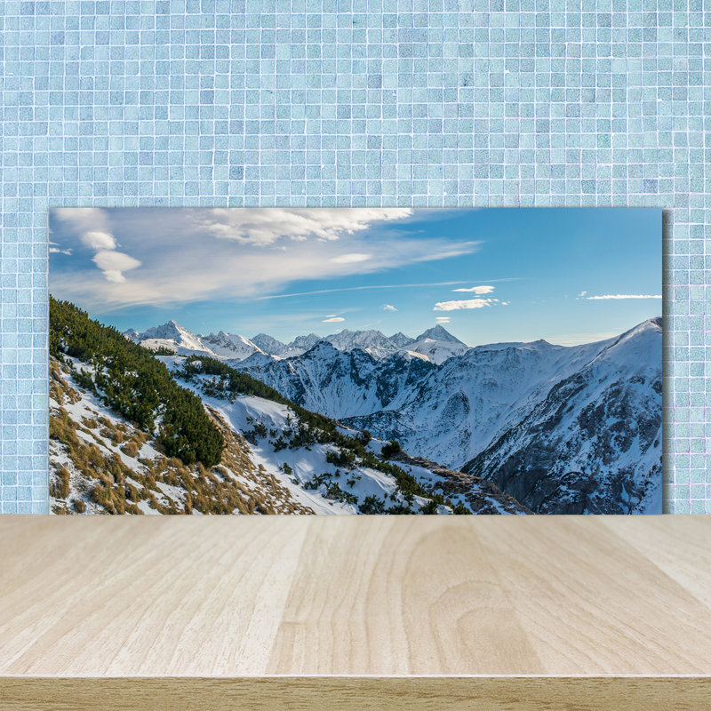 50cm W x 100cm L Glass Peel and Stick Panel