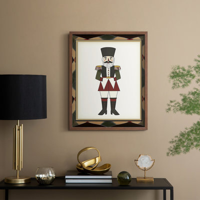 «Christmas Holiday Art LX III», reproduction encadrée - bois massif