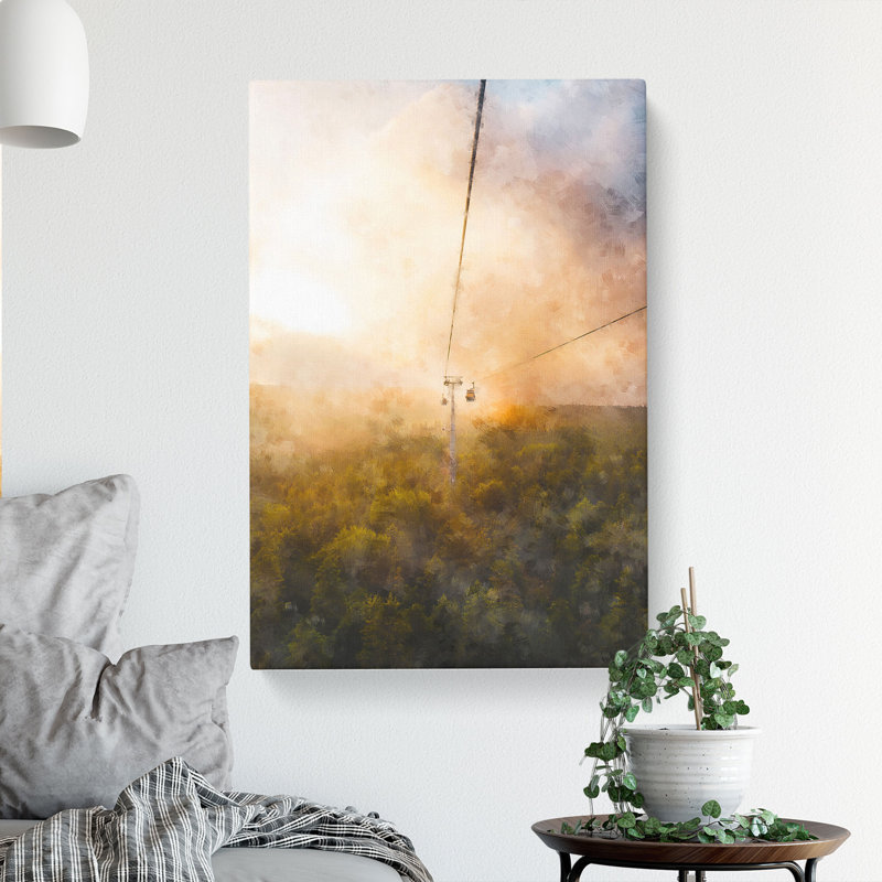 Cable Car In Turkey - Wrapped Canvas Painting, 76cm H x 50cm W x 3cm D