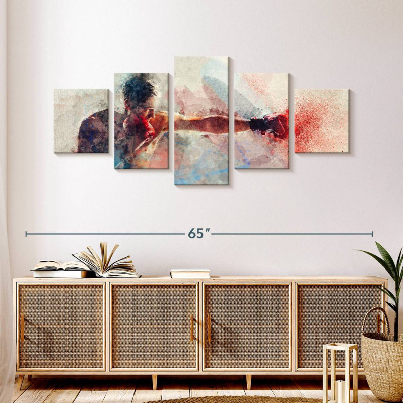 Boxing Punch, 24" H x 55" W