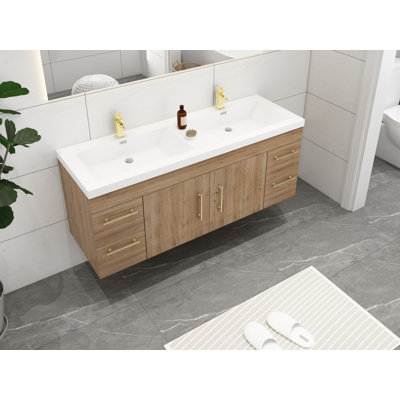 Meuble-lavabo mural double 59 po Romer