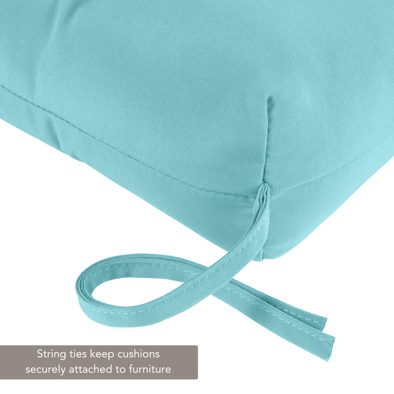 Outdoor Chaise Lounge Chair Cushion, Teal