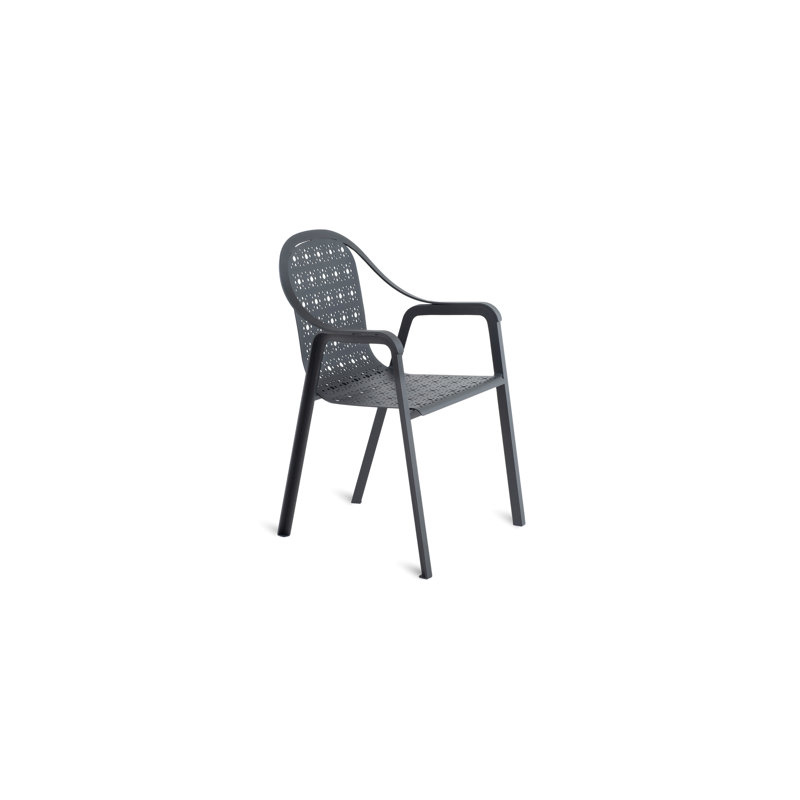 Tline Outdoor Lounge Chair, Graphite