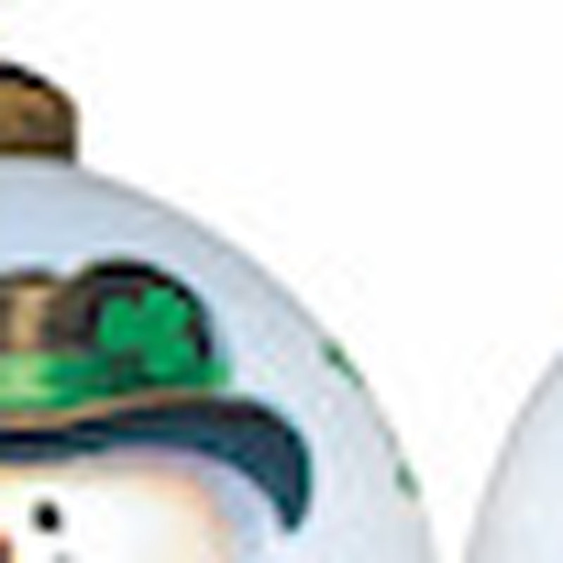 Ornement boule de bonhomme de neige irlandais