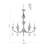 Jaquon 6-Light Chrome Chandelier With Clear Crystals-517571658-517571659