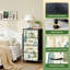 Commode 4 tiroirs pour chambre à coucher dinosaure bébé garçon sans couture Sweet dino palm cactus scandinave mignonne petite commode à vêtements haute pour organisateurs de placard avec commode